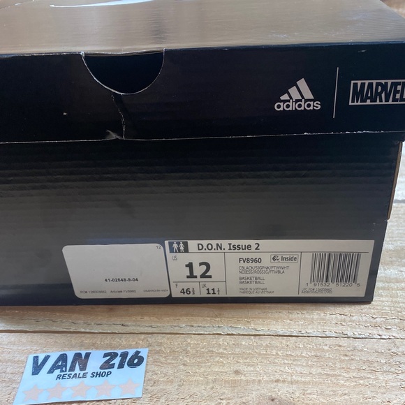 ADIDAS DON ISSUE 2 MARVEL VENOM FV8960 BLACK/PINK (COMES WITH OG BOX) - Picture 7 of 16